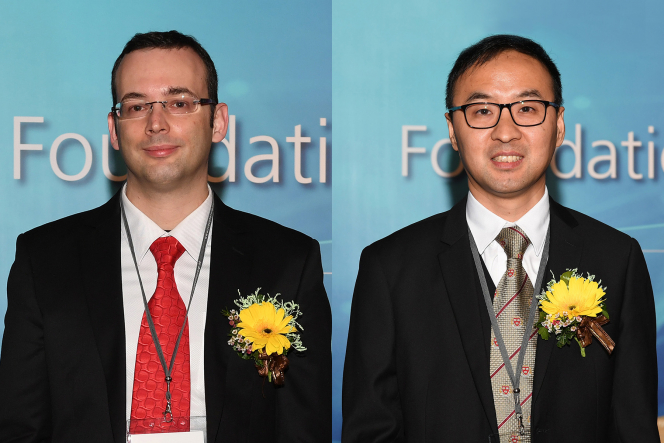 (左起)朱力歐•克貝拉博士和李學臣博士。