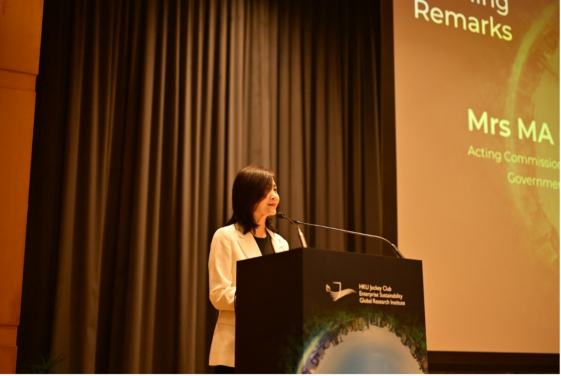 Opening remarks by Mrs. Pui Fun Dorothy MA CHOW, Acting Commissioner for Climate Change, Environment and Ecology Bureau, the Government of HKSAR, China.