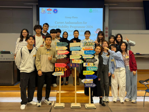 Career Ambassadors engage in a craft work activity related to career development
 